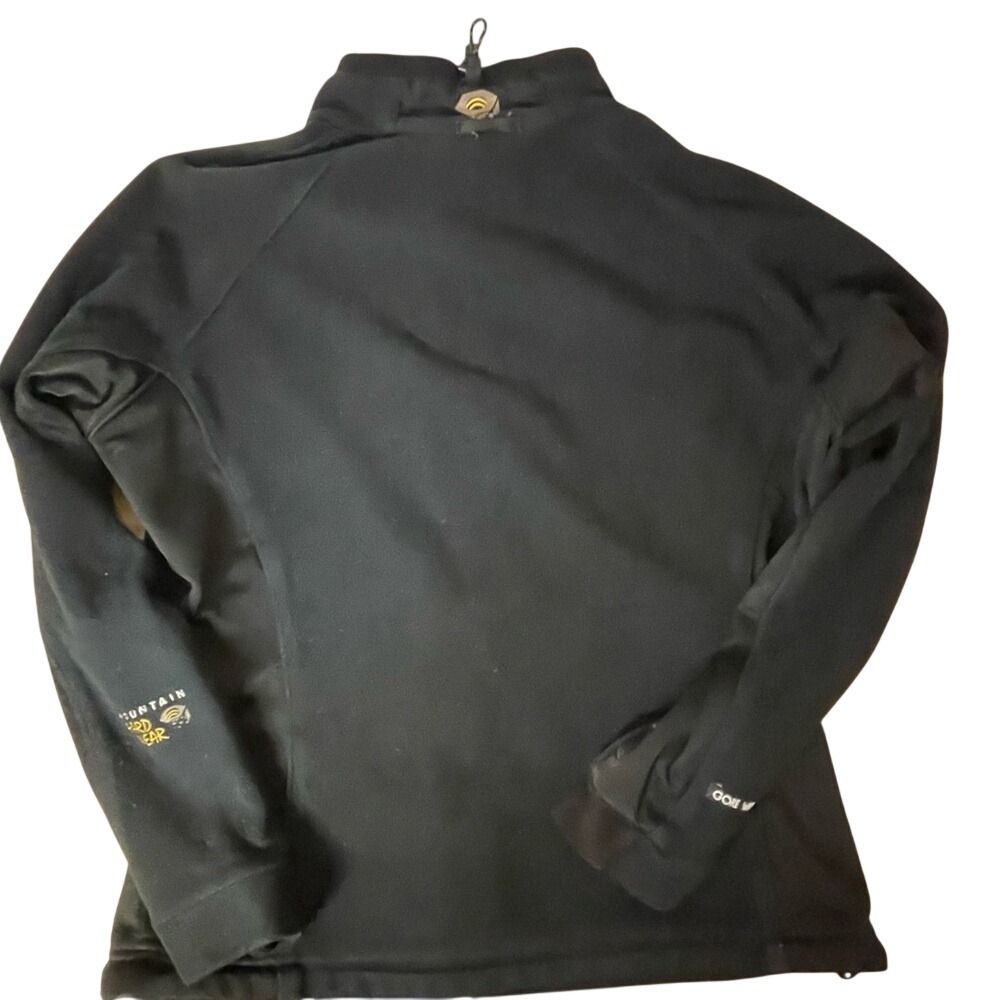 Mountain Hardwear Womens Black Gore Windstopper Fleece Full Zip Jacket Size 10 - Picture 2 of 10